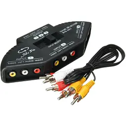 Перемикач GRAND AV-33 AV Audio-Video Signal Switcher + 3 RCA