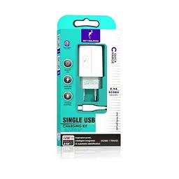 Мережевий зарядний пристрій SkyDolphin SC06V (1USBx2.4A) White + кабель microUSB (SDMZP-000180)