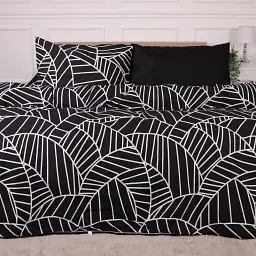 Підковдра MirSon Ranforce Elite 17-4845 Filiberto 110 x 140 см чорна (2200009582196) - мініатюра 2