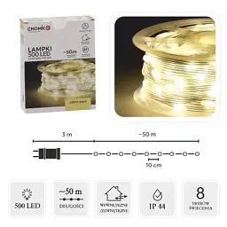 Гірлянда Chomik Струна На котушці 49.9 + 3 м 500 LED Теплий білий (5900779880115) - мініатюра 4