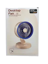 Портативний вентилятор SkeBerg JX-80 з LED-підсвічуванням • Настільний міні-вентилятор 5W для дому, офісу, поїздок і відпочинку - мініатюра 6