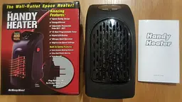 Портативний обігрівач теплик керамічний тепловентилятор Handy Heater 400 Вт чорний - мініатюра 7