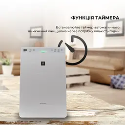 Очищувач повітря з функцією зволоження Sharp KC-F32EUW - мініатюра 6