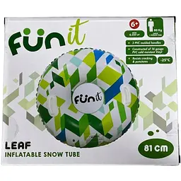 Надувний тюбінг Fun It Leaf 81 см зелений - мініатюра 3