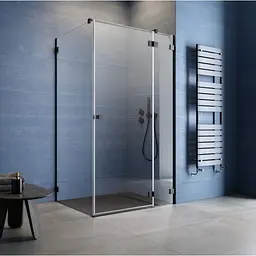 Душові двері Radaway Essenza Pro KDJ 110x200 ліва, безпечне скло, прозоре, чорна (10097110-54-01L) - мініатюра 2