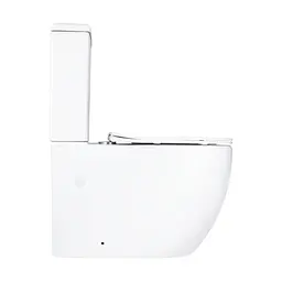 Унітаз підлоговий Qtap Grand Ultra Quiet безобідковий з сидінням Soft-close White QT26228301W, Білий - мініатюра 4