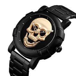 Оригінальний годинник Skmei Skull 9178 Black-Silver - мініатюра 8