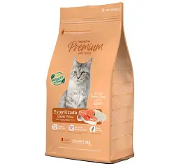 Сухий корм happyOne Premium Sterilized Cat Fresh Salmon для дорослих стерилізованих кішок зі свіжим лососем