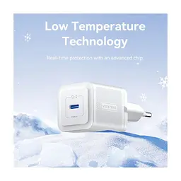 Зарядний пристрій Vention 1xUSB-C PD20W GaN + cable USB-C to USB-C white (TZ-FEPW0-EU-01) - мініатюра 10