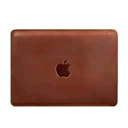 Шкіряний чохол BlankNote для MacBook 15-16 Світло-коричневий - мініатюра 4