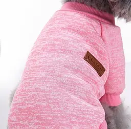 Кофта для собак та котів EcoToys Pink S ряба рожева A: 25 см B: 34 см C: 20 см 7130 - мініатюра 6