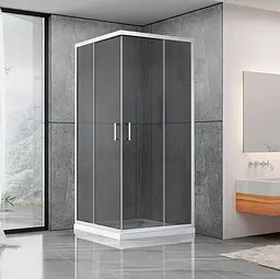 Душова кабіна Dusel A-513 90x90x190 тонована, Універсальна, тонований, хром, 90x90