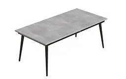 Стіл журнальний трансформер Dandi Small Ferrum-decor 45x120(160)x70 Чорний метал ДСП Бетон 16 мм (FRD-106793) - мініатюра 5