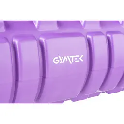 Масажний ролик Gymtek для йоги та фітнесу EVA 33*14см фіолетовий - мініатюра 3