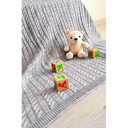Плед Прованс Soft косы Серый 220х240 см (13970)