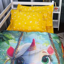 Комплект постільної білизни MirSon Kids Time 17-0717 Unicorn in the Tropics Ranforce Elite 143 x 210 см (2200010620740) - мініатюра 4
