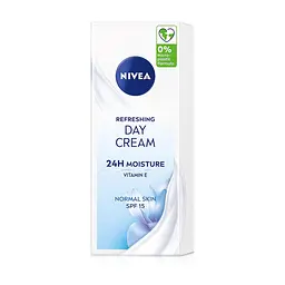 Крем для обличчя Nivea Refreshing 24H Moisture Day Cream SPF15 50 мл (9005800227092) - мініатюра 2