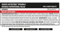 Вітамін Genius Nutrition Vitamin C 300 таблеток - мініатюра 2