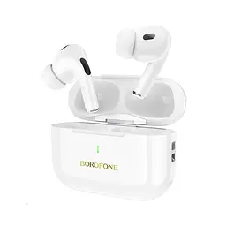 Бездротові навушники TWS BOROFONE BW59 Plus ANC активне шумозаглушення Bluetooth 5.3 білі
