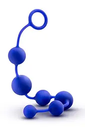 Анальні кульки Performance Advanced Silicone Anal Beads 40.6 см (синій) - мініатюра 3