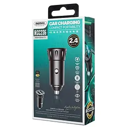 Зарядка авто REAMX Vanguard Series 2.4A Car Charger RCC236 чорний - мініатюра 3