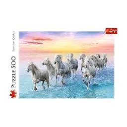 Пазл Trefl Галоп білих коней 500 елементів (5900511372892) - мініатюра 2