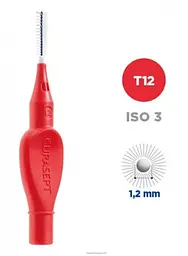 Міжзубний йоржик Curasept Proxi T12, ISO3 (1.2 мм, червоний), 1 шт