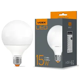 Лампочка Videx G95e 15W E27 4100K (VL-G95e-15274) - мініатюра 2