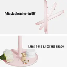 Дзеркало для макіяжу DOCO Pro LED Makeup Mirror Pink (M002) [66274] - мініатюра 4