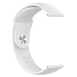 Ремінець ArmorStandart Silicone Watch Strap 20mm White (ARM60518) - мініатюра 2