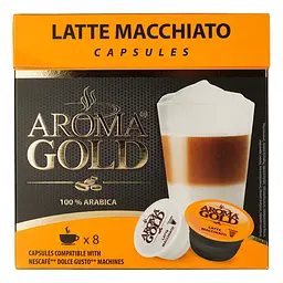 Кава в капсулах Aroma Gold Latte Macchiato 193.6 г - мініатюра 2