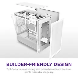 Корпус NZXT H3 Flow White без БЖ (CC-H31FW-01) - мініатюра 3