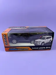 Радіокерована машина Lexus LX570 1:24 POWERMOTORS PM2406BLACK, чорна, зі світлом, акумулятор, коробка 26,5х14х10,5 см - мініатюра 2