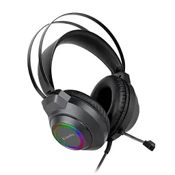 Навушники BlazeCore RGB, Black, 2x3.5 мм, мікрофон ColorWay teh0028026 - мініатюра 4