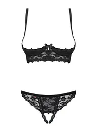Еротичний комплект Obsessive Letica L/XL чорний - мініатюра 5