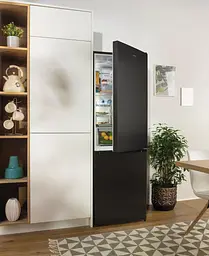 Холодильник Gorenje 185х60х60см 2 двері 204(96) л А++ NoFrost+ LED дисплей чорний (NRK6192ABK4) - мініатюра 6
