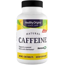 Кофеїн з чаю Healthy Origins Natural Caffeine Featuring InnovaTea 200 мг 240 таблеток