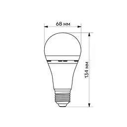 LED-лампа Titanum A68 9W E27 4000K 220V акумуляторна (28621-000) - мініатюра 3