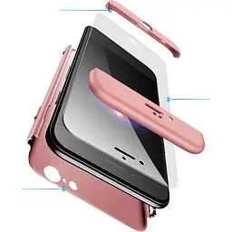 Чохол-накладка GKK 3 in 1 Hard PC Case Apple iPhone 6/6s Rose Gold - мініатюра 2