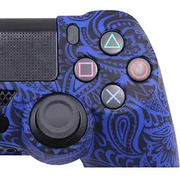 Чохол на геймпад Silicone Case для Sony DualShock 4 Blue Ornament [56187] - мініатюра 3