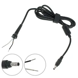 DC кабель живлення для БЖ HP 90W (4.75мм+4.2мм) x 1.6мм 2 дроти (2x1мм) прямий штекер (від БЖ до ноутбуку)