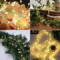 Гірлянда XPRO Роса феєрверк 20 м, 600 LED + пульт, Теплий білий (234575632_844) - мініатюра 3