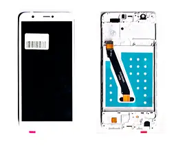 Дисплей Huawei P Smart (FIG-LX1)/P Smart Dual Sim (FIG-L21) білий + рамка!