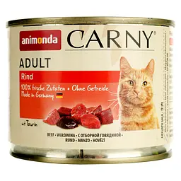 Вологий корм для котів Animonda Carny Adult Beef з яловичиною 200 г - мініатюра 2