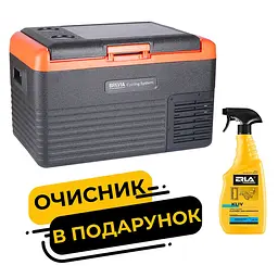 Холодильник автомобільний Brevia 30л 22510 + Очисник для пластику Erla Kliv 750мл(na_221)