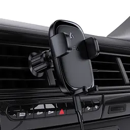 Автотримач з БЗП Acefast D48 Air Vent 15W Black - мініатюра 6