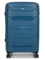 Валіза велика L поліпропілен Worldline Airtex 282 109л 74×47×30см Синій - мініатюра 3