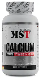 MST® Цитрат Кальцію з Вітамінами Д-3 та К2VITAL® - 60 таблеток