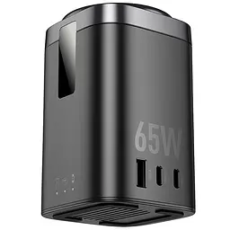 БЗП Hoco CQ20A Clever 6in1 PD65W Black - мініатюра 5