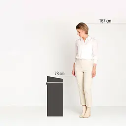 Бак для сміття Brabantia Touch Bin 40 л чорний (114946) - мініатюра 9